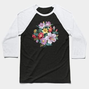 Flower bouquet pixel art Baseball T-Shirt